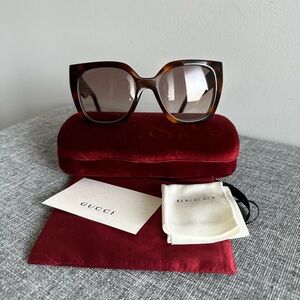 Auth Gucci Havana Sunglasses GG1300S